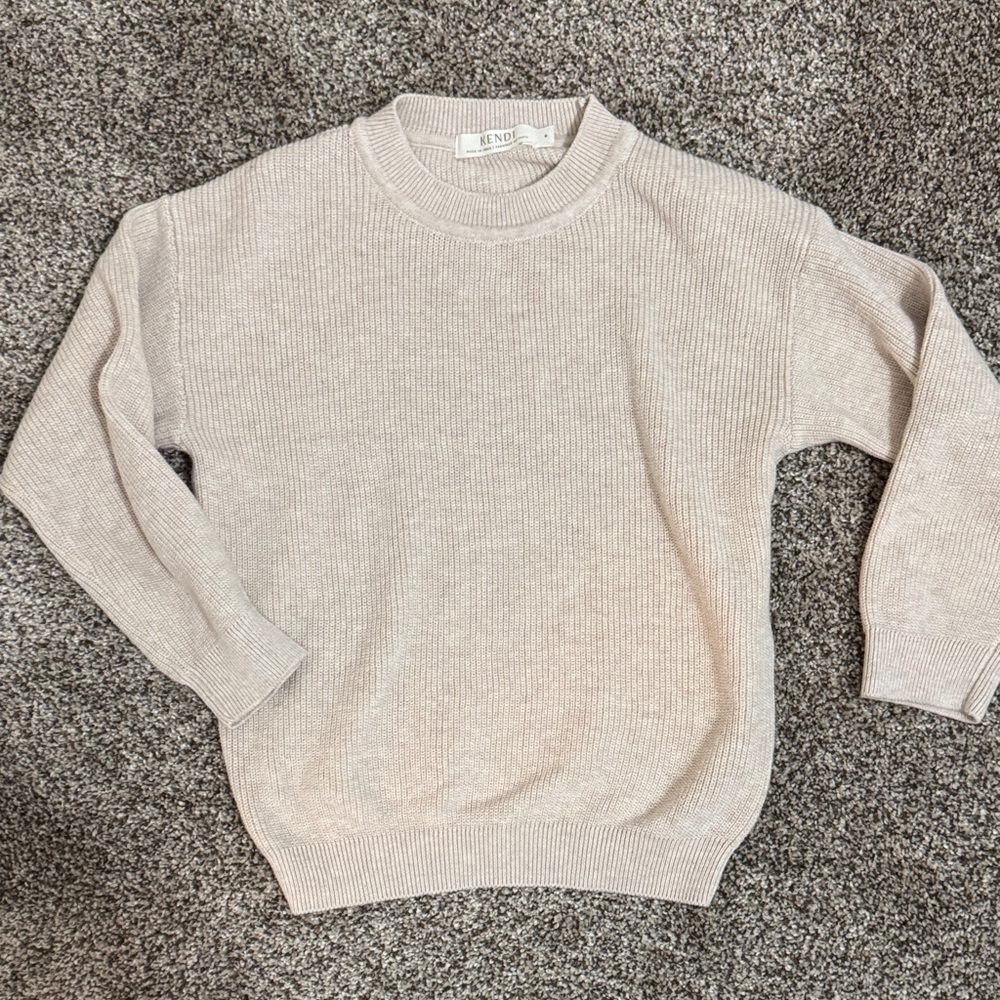 Boys Beige Sweater
